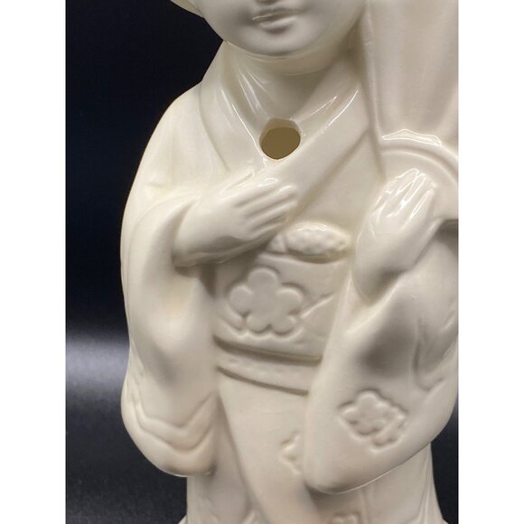 Vintage Ceramic Geisha Figurine w/Fan Drinking Cup Benihana of Tokyo - Picture 4 of 14